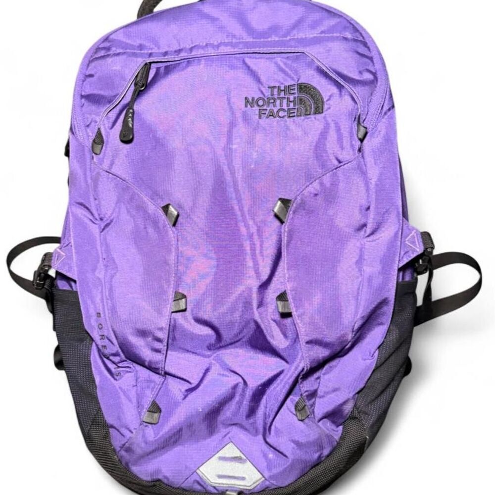 The North Face Borealis Backpack Purple Black Laptop School Hiking Travel